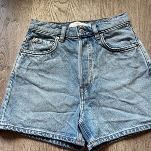 & Other Stories Light Blue Jean Shorts